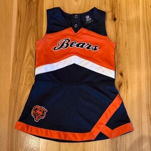 NFL Team Apparel Navy, Orange & White Bears Cheer Tank Dress 24m